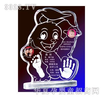金鼎才貌双全水晶手足印