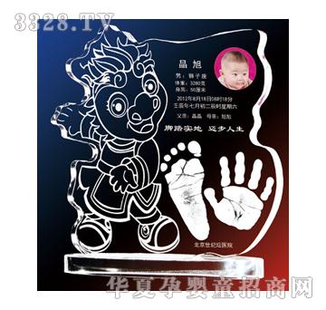 金鼎福龙盈门水晶手足印