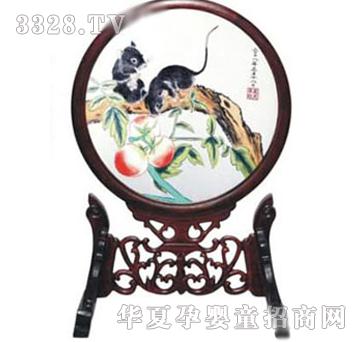 宝贝水晶胎毛绣珍品