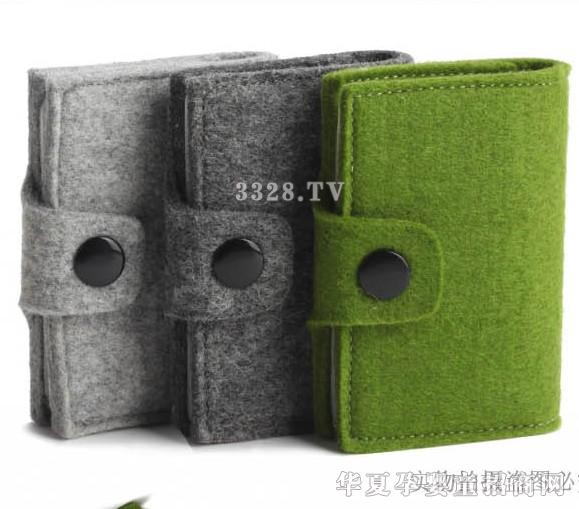 享乐家毛毡时尚卡片包1001