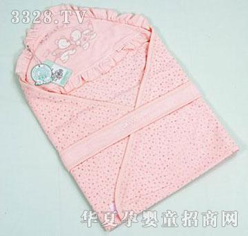 母婴坊M3630婴儿双层毛巾浴用抱毯