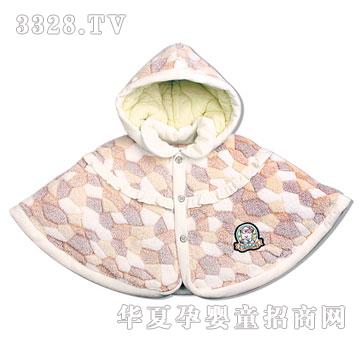 娃丽比迷宫格子连帽披肩