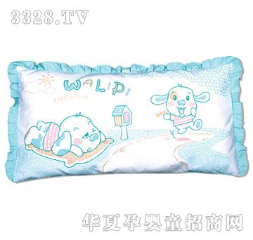 娃丽比斜纹布纯棉大号枕