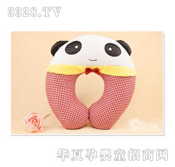 布丁多多熊猫妮妮U型枕