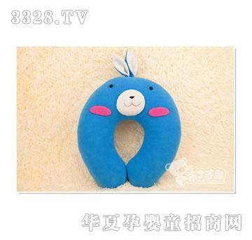 布丁多多蓝兔U型枕