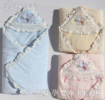 网宝婴儿用品星月加大加厚花边抱毯
