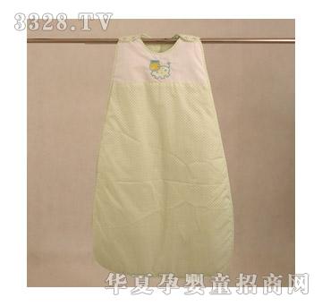 婴爱小牛圆点淡绿色睡袋