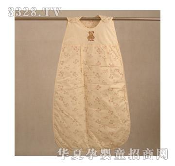 婴爱憨熊淡黄色睡袋