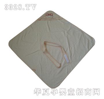 聪明谷双面布绣青蛙抱毯