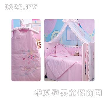 乐彼开心小蝶婴儿床品