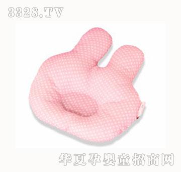 隆利小兔定型枕粉色