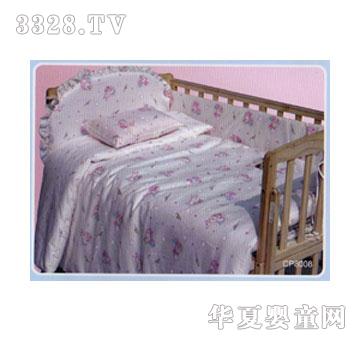 可爱熊粉色小碎花儿童床品