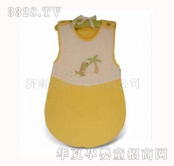 天阔儿童黄色纯棉睡袋