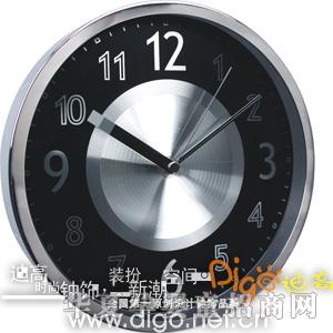 享乐家凡耀.黑.12寸金属挂钟 N0806B3.B