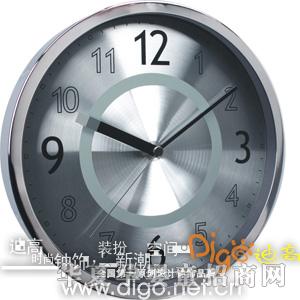享乐家凡耀.银.12寸金属挂钟 N0806B3.B