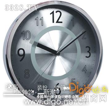 享乐家凡耀.银.12寸金属挂钟-N0806B3.B