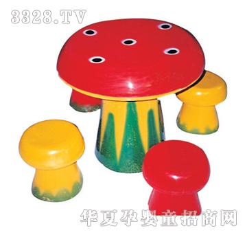 米奇妙教蘑菇桌凳（玻璃钢一次成型）
