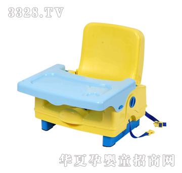 贝贝乐便携式儿童餐椅黄色