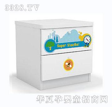 酷漫居小熊维尼森林寻宝记儿童床头柜