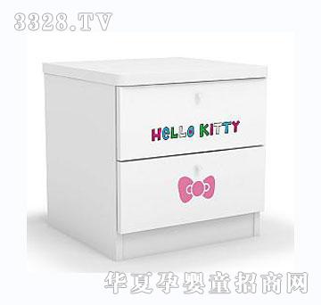 酷漫居HelloKitty蔷薇物语儿童床头柜