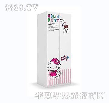 酷漫居HelloKitty蔷薇物语儿童两门衣柜