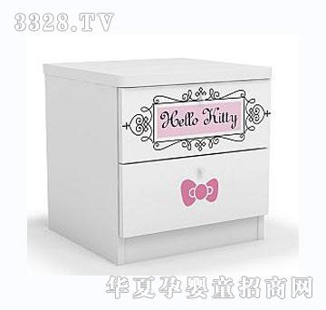 酷漫居HelloKitty维多利亚儿童床头柜