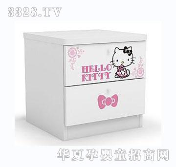 酷漫居HelloKitty洛可可风情儿童床头柜