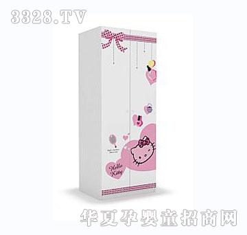 酷漫居HelloKitty海派甜心儿童两门衣柜