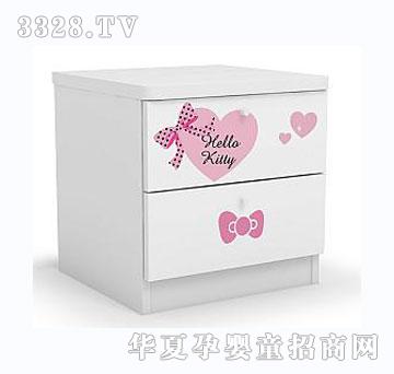 酷漫居HelloKitty海派甜心儿童床头柜