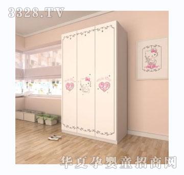 酷漫居HelloKitty大明星儿童三门衣柜