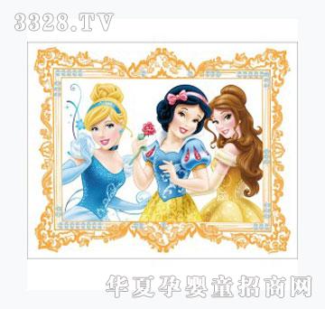 迪士尼挂画公主爱美丽a2