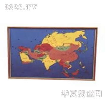 启智灵亚洲地图嵌板