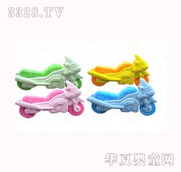 双叶3D橡皮擦摩托车