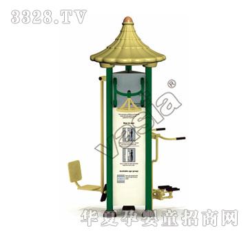 华夏三面豪华组合坐蹬-旋转轮-踏步器VS-2191B