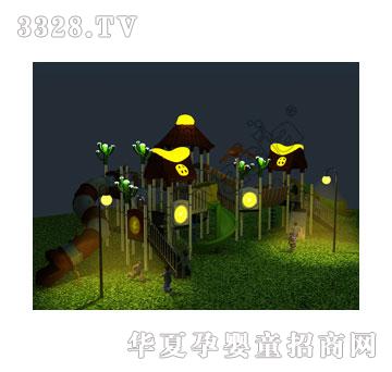 华夏户外小博士-组合滑梯-游乐设备-夜光VS2-2004A