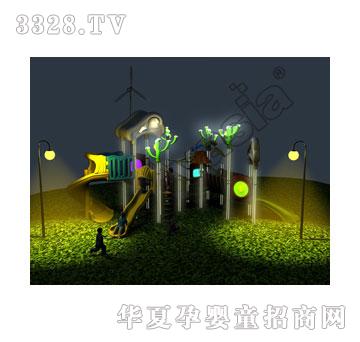 华夏户外小博士-组合滑梯-游乐设备-夜光VS2-2013A