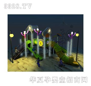 华夏户外小博士-组合滑梯-游乐设备-夜光VS2-2019A