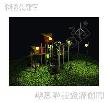 华夏户外小博士-组合滑梯-游乐设备-夜光VS-2022A