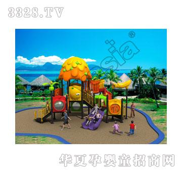 华夏户外小博士-组合滑梯-游乐设备-水果系列VS2-2039A