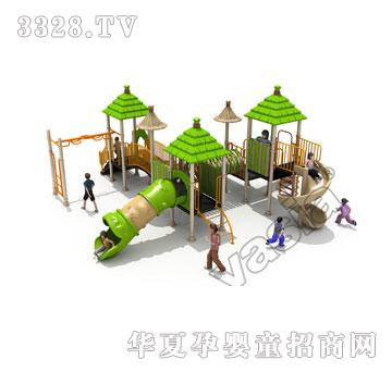 华夏户外小博士-组合滑梯-游乐设备-稻草系列VS2-2068A