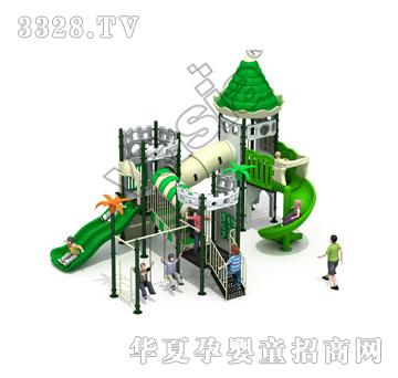 华夏户外小博士-组合滑梯-游乐设备-古堡系列VS2-2092A