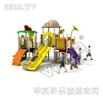 华夏户外小博士-组合滑梯-游乐设备-动物系列VS2-2097A