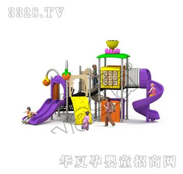 华夏户外小博士-组合滑梯-游乐设备-动物系列VS2-2100A