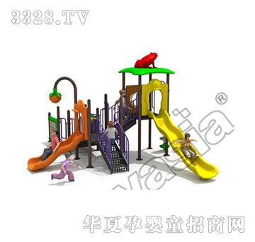 华夏户外小博士-组合滑梯-游乐设备-动物系列VS2-2102A
