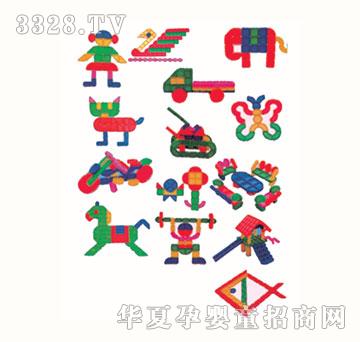 开心园智宝宝拼插积木JWJ-9268B