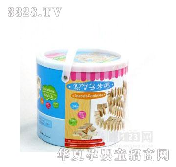 当啷123儿童益智玩具识字多米诺