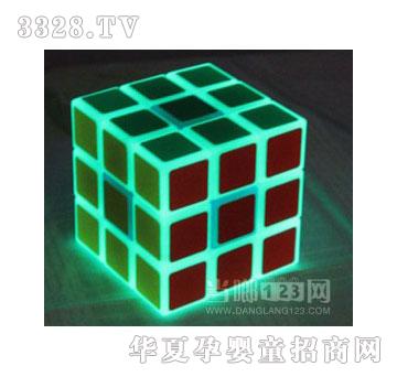 当啷123夜光透明魔方