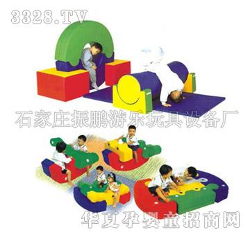 振鹏zp-多功能软体运动组合+汽车猜谜床