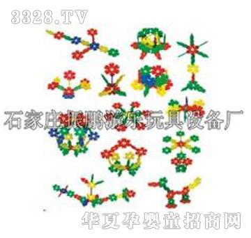 振鹏zp-桌面塑料拼插积木