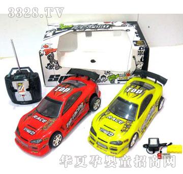 广丰彩印PVC车壳乌轮四通遥控车CL868D-6